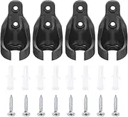 uxcell 4Pcs Universal Bungee Receiver Brackets Plastic Blind Replacement Parts for Indoor/Outdoor Sun Roller Shade Tie Down Straps Black