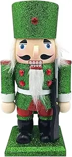 Nutcracker Christmas Decoration, Nutcracker Christmas Ornament - Nutcracker Figure Doll | Wooden Christmas Nutcracker Figure Doll, Festive Red and Green Figure Doll, Home