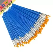 100Pcs Flat Paint Brushes Watercolor Oil Paints Artists Acrylic Oil Paint Pen