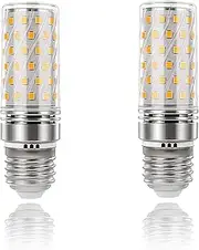 E27 LED Bulbs Light 7W (75W Halogen Equivalent), Warm White 3000K 950LM, 80 CRI, AC100-265V Non-dimmable Small Edison Screw Bulb for Home Lighting, 2-Pack