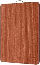 Chopping Board,Extra Large Solid Wood Cutting Board Ironwood Household Chopping Block - Reversible+Juice Groove+Handle(38 * 26 * 2.5cm)