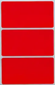 Red Color-Coding Rectangle Stickers Name Label Tags Marking 45 Pack