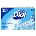 Dial ANTIBACTERIAL SOAP 22-4 OZ Bars Spring Water Rinses Clean Without Drying!