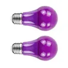 2 Pack E27 LED Bulb SMD 2835 5W Dark Purple Color Plastic PC A50 Bulbs for Party
