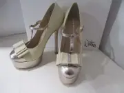 BNIB Wittner "Sparkler" Nude Leather Stiletto - size 37