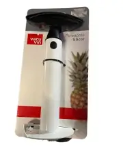 VACU VIN PINEAPPLE SLICER -Black Handle - CORE and SLICE - Carded - Easy to Use
