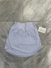 NWT Lululemon Womens Light Blue Hotty Hot HR Skirt Size 2 Tennis /Pickleball