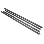Inner & Outer Window Belt Felt Sweep Kit with thin chrome band 81-88 Monte Carlo