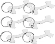 Homoyoyo 6Pcs Shopping Trolley Tokens Keychain Pendants Practical Keyring Removers for Grocery Carts Stylish and Functional Trolley Token Accessories