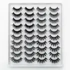 Wispy Flared Lash Extension 3D Faux Mink Hair Crisscross False Eyelashes