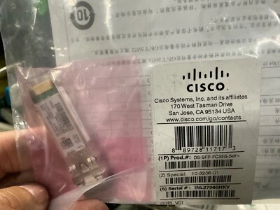 New. GENUINE CISCO DS-SFP-FC32G-SW SFP NEW SEALED SEE