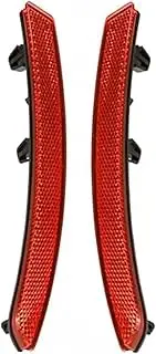 Rear Bumper Reflector, 1 Pair Rear Bumper Reflective Marker Lamp Light Reflector Compatible with MW 2 Series Tourer F45 F46, Red 63147850601 Rear Bumper Reflector