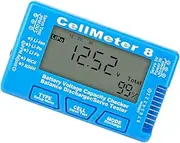 HOMSFOU Battery Checker Voltage Tester Li-ion Battery Capacity Checker LCD Backlight Digital