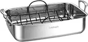 Cuisinart 7117-15NSR 15" Stainless Steel Roaster w/Non-Stick Rack Chef's-Classic-Stainless-Cookware-Collection, Inch
