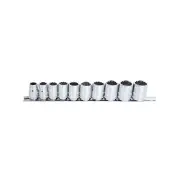 SP Tools 10Pcs 3/8" Drive Socket Rail Set - 12 Point Metric Chrome Vanadium
