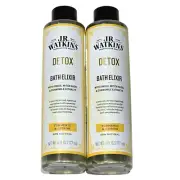 2 J.R. Watkins Detox Bath Elixir Turmeric & Citron Ginger Witch Hazel 6oz