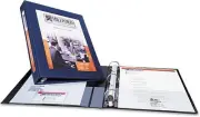 Avery 68054 Framed View Binder, 1-Inch Cap EZD Rings, Letter Size, Black, 1/Each