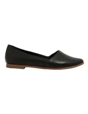 [Sandler] Rachael Flat Shoes in Black Leather