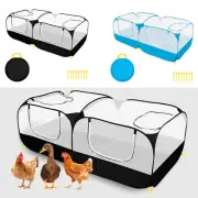 Portable Chicken Run Coop Collapsible Small Animal Playpen With Detachable leuYW