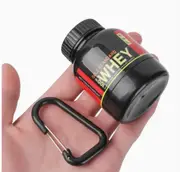 Travel Portable Protein and Gym Supplement Powder Container Keychain