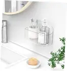 Shower Caddy, Adhesive Clear Acrylic Bathroom Shower Shelf Organizer,