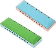 SWOOMEY 1set Harmonica Box Tones Practical Instrument for Beginners and Boys and Girls Abs Resin Design for Group Playing