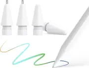 Nibs for Apple Pencil (2 POM Nibs+2 Fine Point Nibs), Compatible with Apple Penc