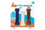 Dog Chewing Toy by Nylabone Extreme Chew Starter Kit Puppies Chicken Nylon Thermoplastic 3 Pcs