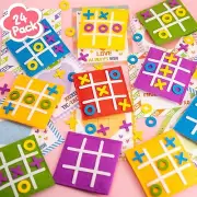 Valentines Day Gifts for Kids - 24 Pack Valentines Cards with Tic-Tac-Toe Str...
