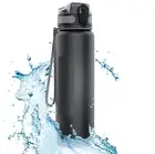 BPA Free Non Toxic Sports Water Bottle With Time Markings For Gym & Office 1 Lit