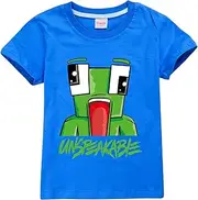 [HERSE] Unspeakable UnspeakableGaming Kids Unisex T-Shirt 100% Cotton (14, Blue)