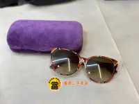 在飛比找Yahoo!奇摩拍賣優惠-《當肯二手名品》GUCCI 新款 新款 復古 膠框 太陽眼鏡