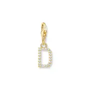 Buy Charm Pendant letter D gold plated by Thomas Sabo online - THOMAS SABO Australia