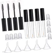 [ASAKKURA] Diy Empty Mascara Tubes Wands 20pcs Set for Lip Gloss Leakproof Convenient