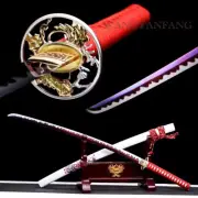 9260 spring steel Handmade Japanese Samurai Sword Katana Full Tang Blade sharp