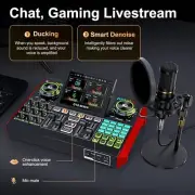 Professional Podcast Equipment Bundle, With USB Audio Interface DJ Mixer