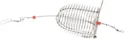 NOLITOY Bait Thrower Fish Traps Size Sturdy Steel Bait Cages for Fishing Tackle Storage