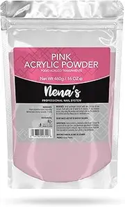 Nena's Superior Sculpting Powder Professional Acrylic Nail System - Clear Blush Pink Medium 473ml 460g