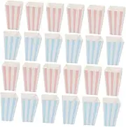 GRADENEVE 24Pcs Popcorn Buckets Creative Snack Packaging Box for Parties Unique Design for Popcorn Candy and Treats Lightweight and Adorable Paper Snack Containers