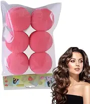 6pcs Hair Curler Sponge Rollers Sponge Ball Hair Curler Heatless Curls Strawberries Hair Rollers For Long Hair Soft Hair Styling Tools Simple Hairdressing For Women Hair