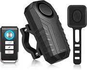 WSDCAM Bike Alarm Horn with Remote Loud 113dB, Waterproof Wireless Antitheft Vibration Bicycle Alarm with Bike Horn for Adults Mountain Bike Road Bicycle Scooter