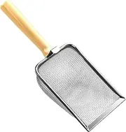 Litter Scooper- Litter Box Scooper, Comfortable Grip Poop Sifting Tool | Stainless Steel Shovel for Multi-Cat Household Coop Cage Small Animal Chicken