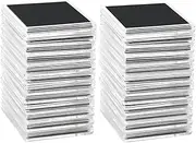 Mellisso 50 PCS Coin Capsules,Coin Snap Holders with 5 Sizes Black Gaskets 20/25/30/35/40mm, Clear Coin Cases for Coin Collection