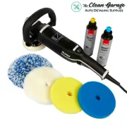 Rupes Rotary Polisher Kit | Bigfoot LH19E Buffer Combo 4 Pads 2 Compound COMBO 1