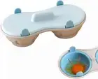 2 Cavity Microwave Egg Cooker Double Row Egg Cooker Poached Egg Cup Cooking Tool