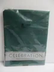 NEW Celebration Spruce Green Tablecloth 52"x52" Square - Mervyns - vintage