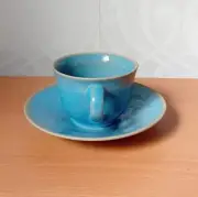 Habitat Blue Loft Japan tea coffee cup and saucer NEW