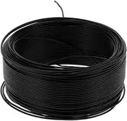 BV?1x1mm2 100m / 328.1ft Industrial Insulated Wire 7 Core Red Copper Wire Cable AC300V Black, for Meters, Power Lighting