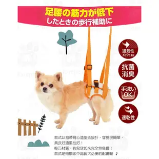 日本《Petio》高齡犬或腳部受傷後腳專用步行輔助背帶