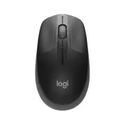 Logitech M190 Full-Size Wireless Mouse - Charcoal, Comfortable, Contoured design